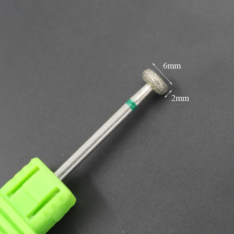 ASWEINA 1Pcs Diamond 3/32" Nail Drill Bits Flat Top Remove Dead Skin Electric Manicure Machine Drills Accessoies Nail Tools