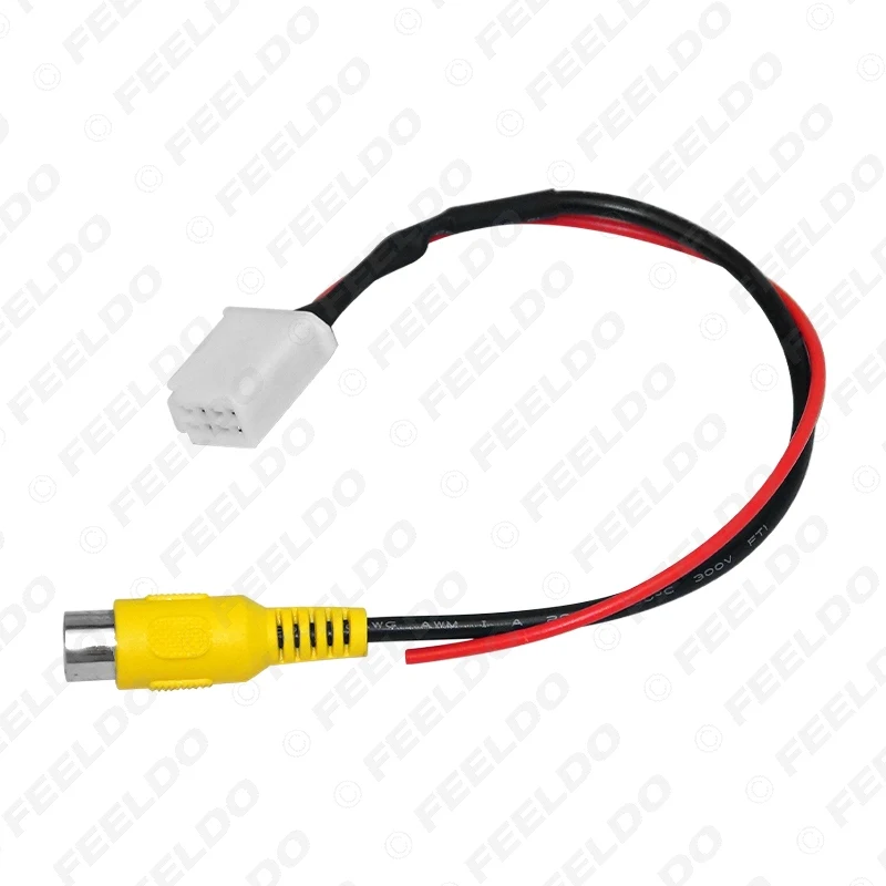 FEELDO Car Parking Rear Camera Video Plug Converter Cable For Toyota Camry Parking Reverse Wire Adapter