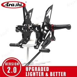 Arashi 1 Set For HONDA CBR600RR 2003 - 2022 Adjustable Rearsets Foot Pegs Rider Footrest CBR 600 CBR600 RR  2004 2005 2006 2007