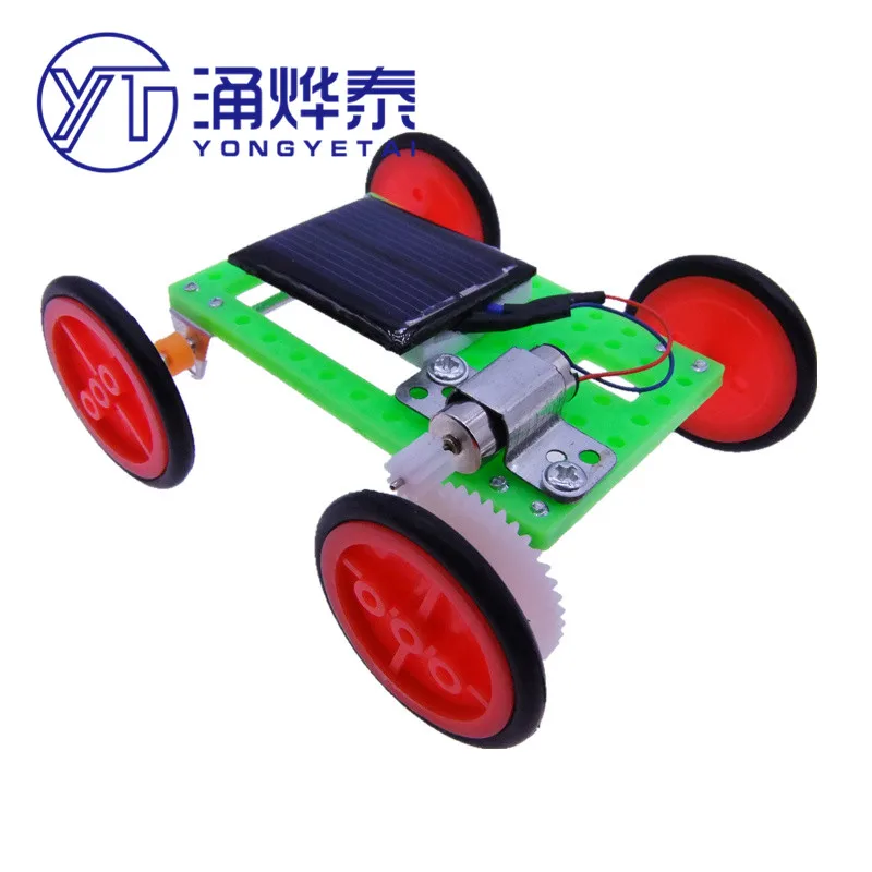 Solar smart car solar car technology production of middle and primary school general puzzle assembled toy model