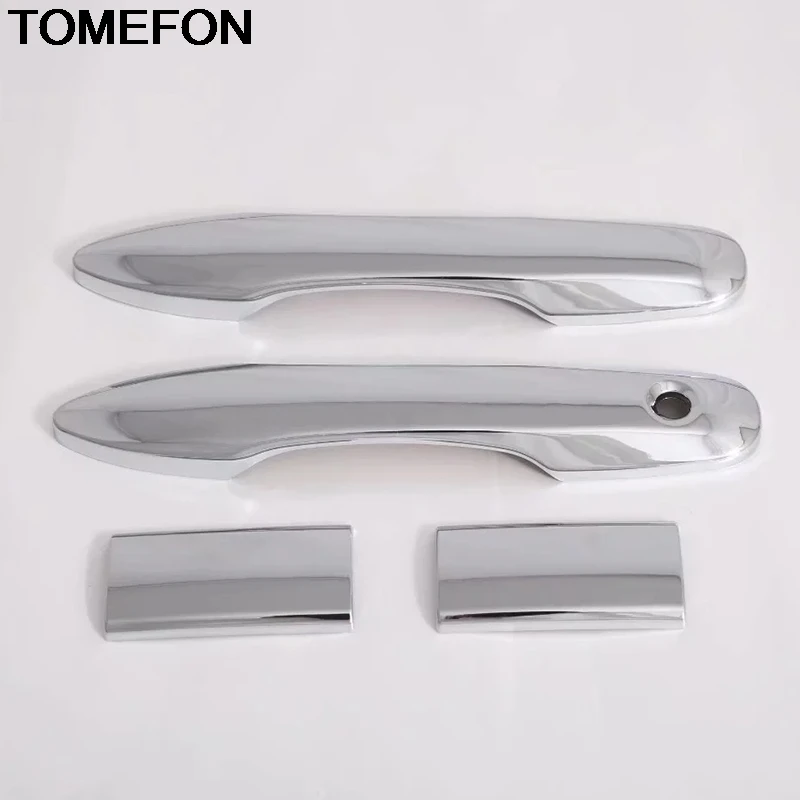 TOMEFON For Toyota Hiace Granvia Commuter 2019 2020 Side Door Handle Cover Trim Moulding Styling Exterior Accessories ABS Chrome