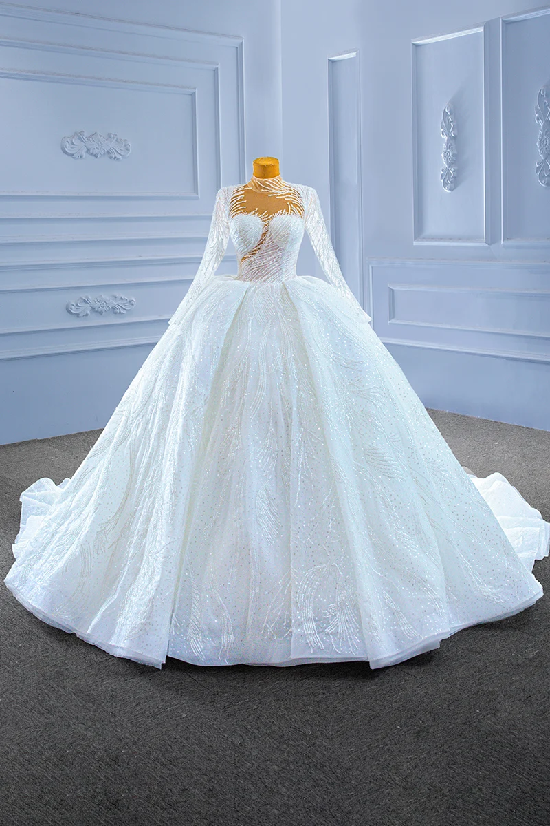 Kisswhite RSM Collection 67408, maßgeschneidertes Hochzeitskleid mit langen Ärmeln, Brautkleider nach Maß, hohe Qualität