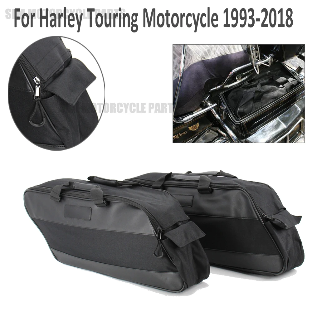 

Для Harley Touring Road King Electra Street Glide Ultra Tour FLTR FLHX 93-20, мотоциклетная седельная сумка, багажная подкладка, сумка