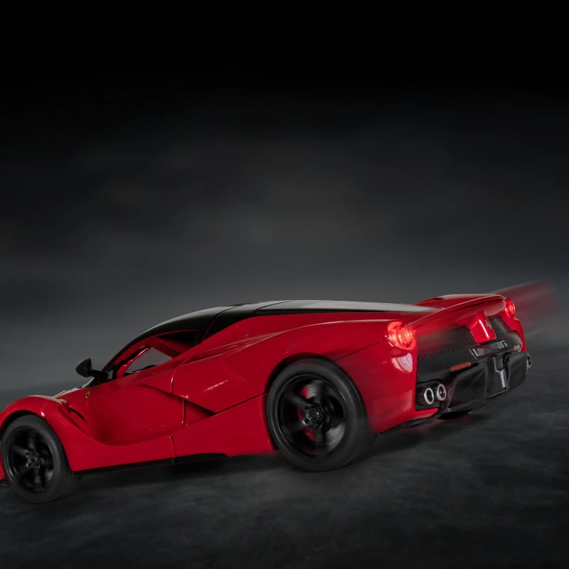 Laferrari – modèle de voiture de sport en alliage, jouet en métal moulé, Simulation de son et lumière, Collection cadeau pour enfants, 1:24