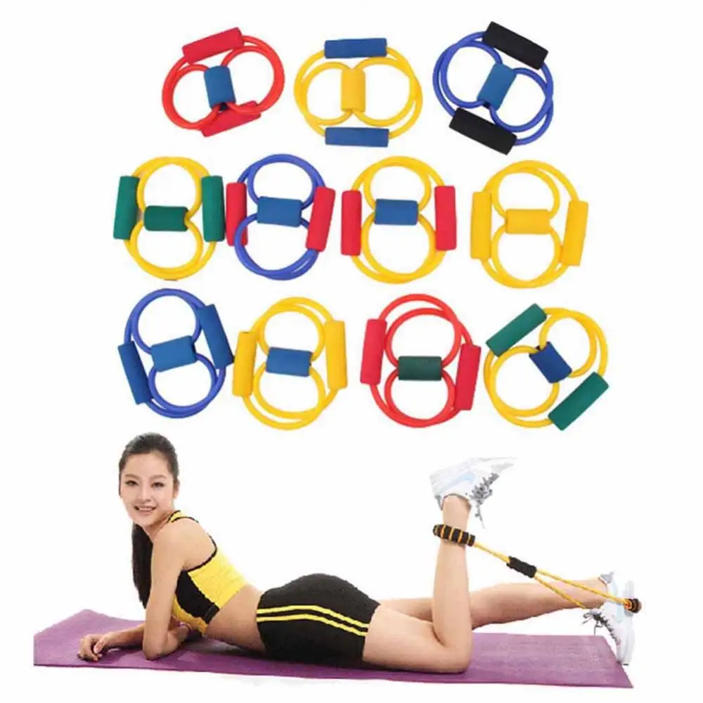 Resistance Band Yoga Pilates Pulling Exercise Stretch Fitness Tube Workout Rope resistance band