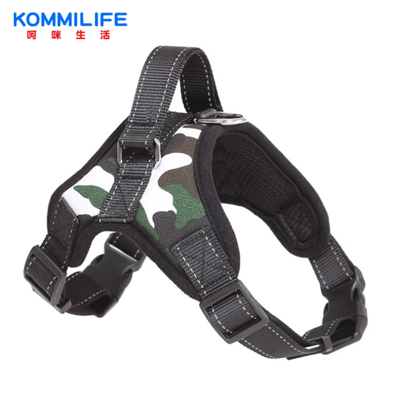 Nylon Adjustable Pet Harness For Dogs Reflective Dog Harness No Pull Small Medium Large Dog Harness Leash Dog Supplies