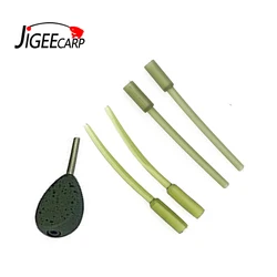 JIGEECARP 12PCS Carp Fishing Inline Weight Insert Cone Tube Soft & Hard Inline Rubber Sleeve Terminal Fish Accessories
