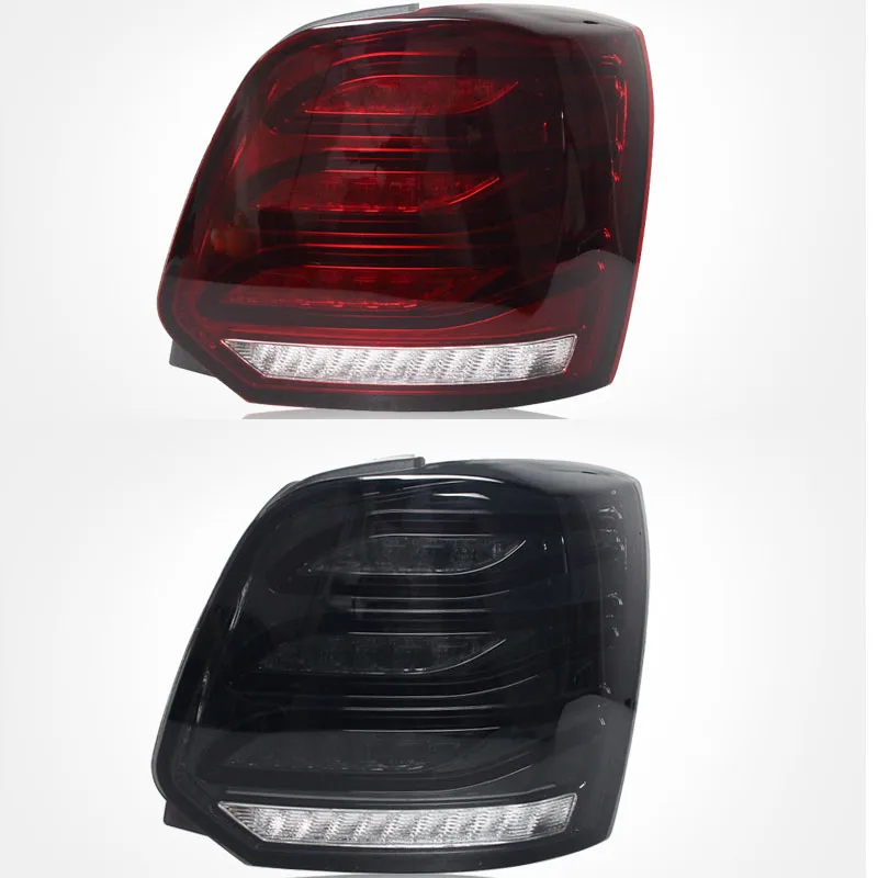 Car Styling  for VW Polo LED Taillights 2011-2018 Polo Tail Lighs LED DRL Dynamic Turn Signal Brake Reverse auto Accessories