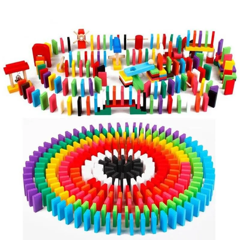 Children's Educational Tutorial 360 Piece  4,50 x 2,30 x 0,70 cm Wooden Children Domino Domino Game Free Shipping From Turkey