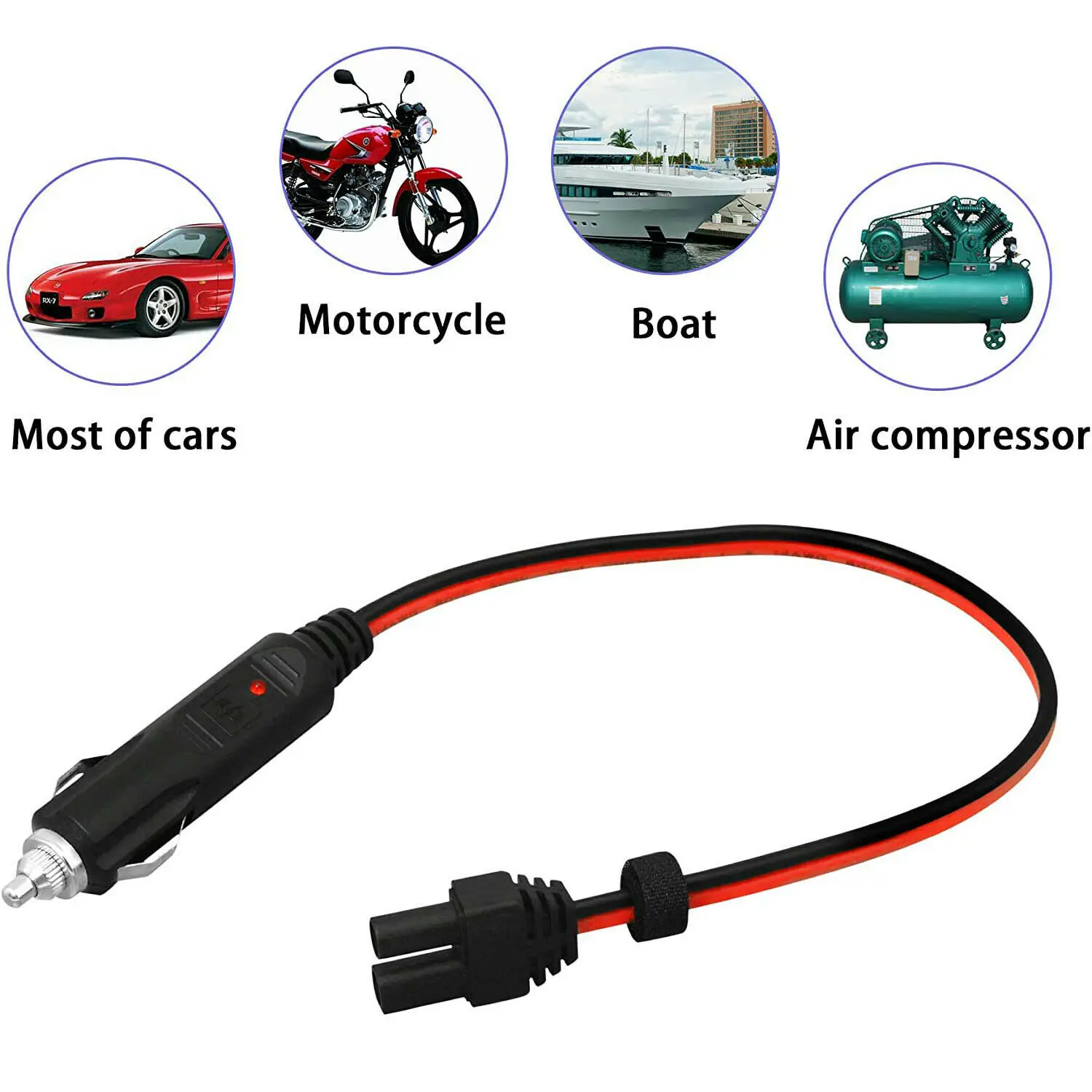 Prise femelle EC5 vers briquet Laguna, booster de batterie d'urgence de voiture, démarreur diabétique portable, chargeur, câble de connecteur d'alimentation