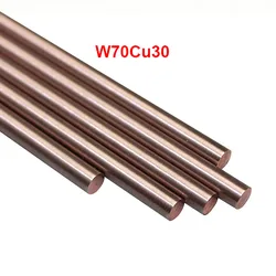 W70 Bar W70Cu30 Wolfram Kupfer Legierung Bar Stange Spot Schweißen Elektrode Stange DIY Material Länge 100/200mm Durchmesser 1 zu 10mm