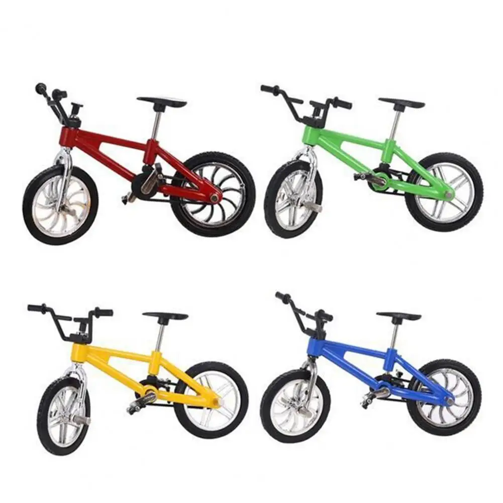 Mini bicicleta de juguete con ruedas de repuesto para niños y adultos, excelente juguete de colección, modelo de bicicleta de dedo