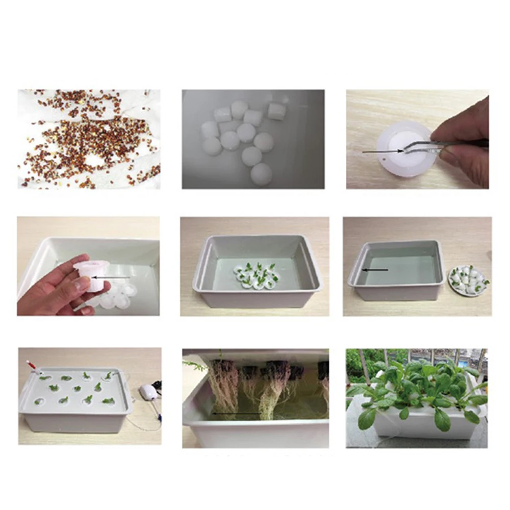 1Set Static Water Cultivation Seedling Box Balcony Planting Vegetable Hydroponic Plant Box Soilless Cultivation Planting Box