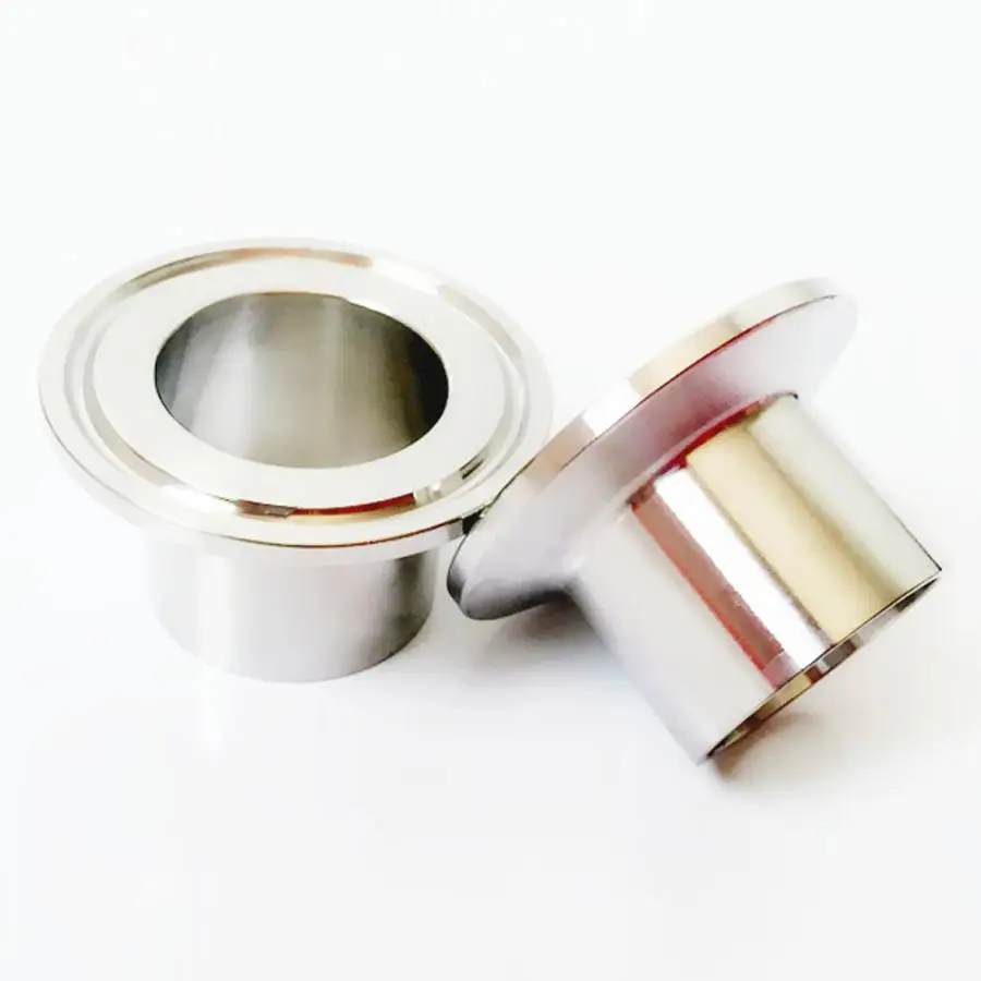 

38mm 1-1/2" Pipe OD 1.5" Tri Clamp 28.6mm Height SUS 304 Stainless Sanitary Auto Butt Weld Ferrule Fitting Home Brewing Beer