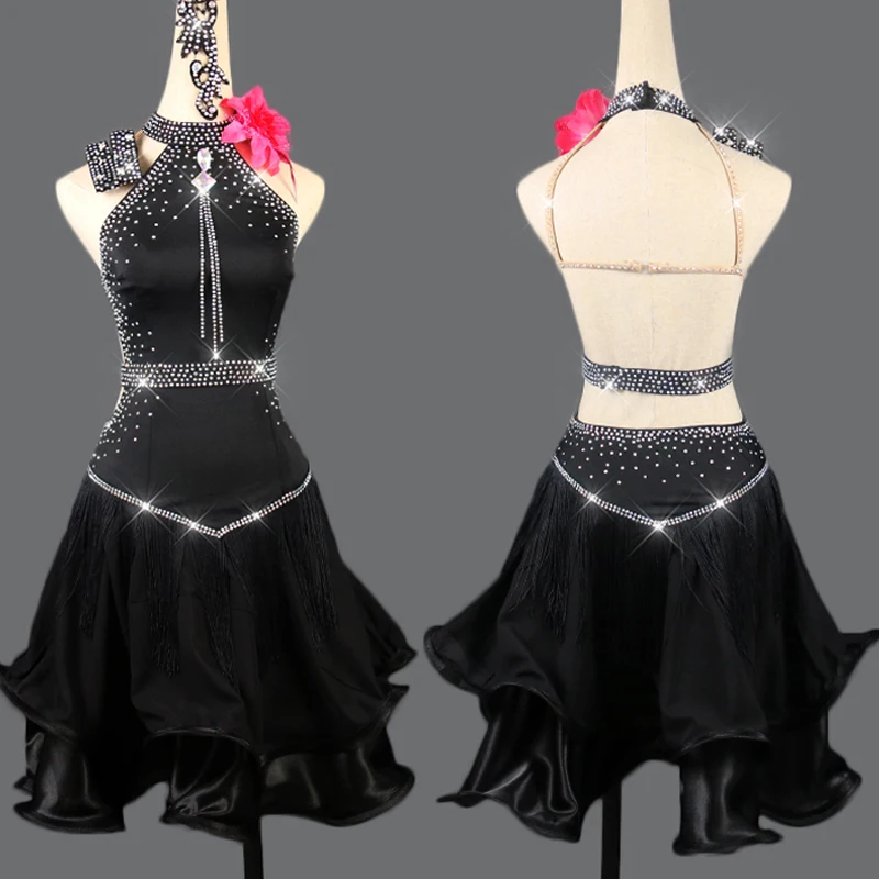 2020 Latin Dance Dress Women Cha Cha/Rumba/Samba/Tango/Ballroom Dance Skirt Sexy Plus Size Club Latin Dancing Costumes