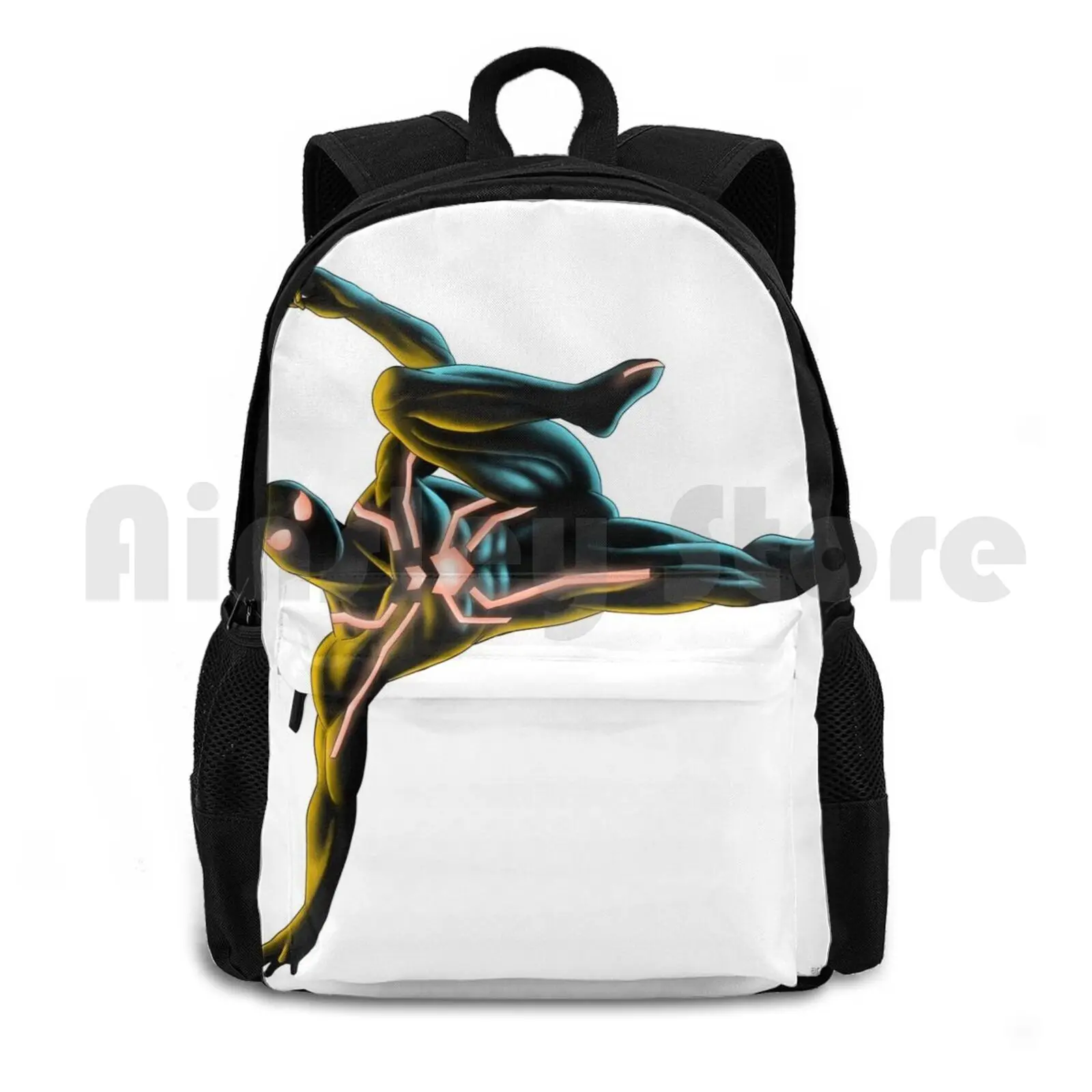 Big Time! Outdoor Hiking Backpack Waterproof Camping Travel Artista Comics Hero Superhero Stealth Big Time Spider