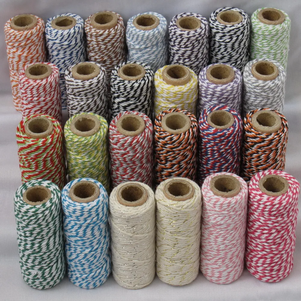 37pcs/lot cotton  twine (22yard/spool)  37 color cotton rope,twisted cotton twine and rope by free shipping