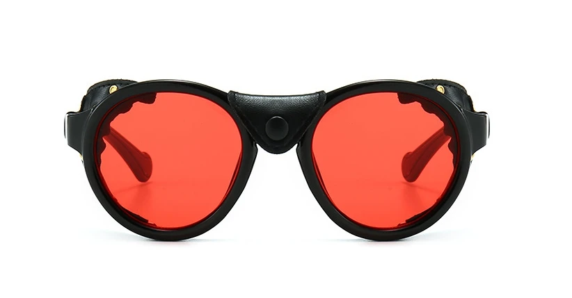46311 Steam Punk Oval Winddicht Goggle Sonnenbrille Vintage Herren Damen Shades UV400 Vintage Brille – Detail 15