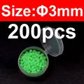 3mm 200 piezas verde
