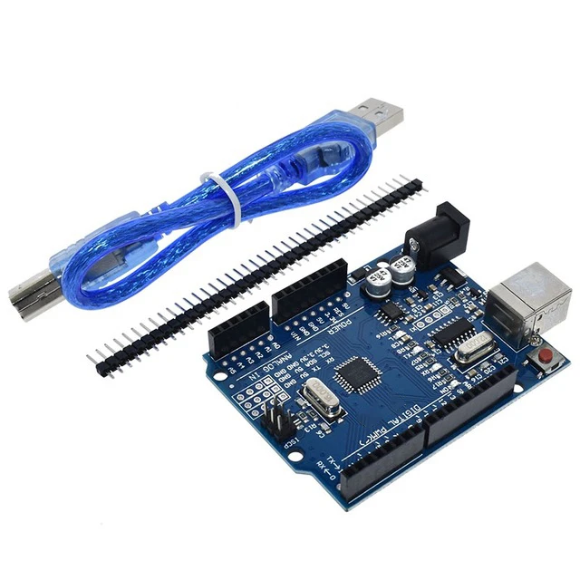 Modifiye sürüm bir set UNO R3 CH340G + MEGA328P çip 16Mhz Arduino UNO için R3 geliştirme kurulu + USB kablosu