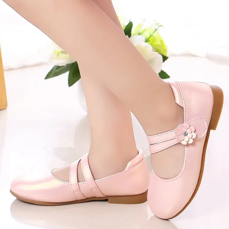 Mädchen Casual Wohnungen Mode Prinzessin Blume Mädchen Mary Janes Flache Weiche Mit Blumen Kinder Schuhe Für Hochzeit Party Geburtstag Süße – Detail 10
