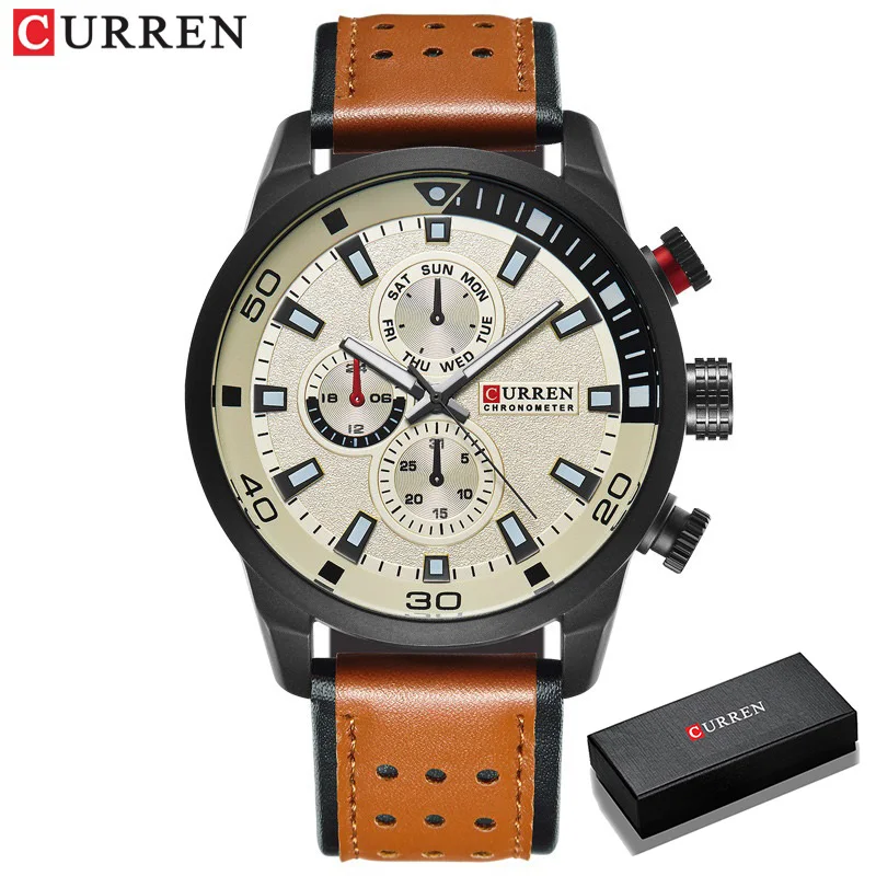 2017 CURREN Stylish Watch Men Luxury Brand Men\'s quartz-watch Waterproof Clock Men Wrist watches Relogio Masculino reloj hombre