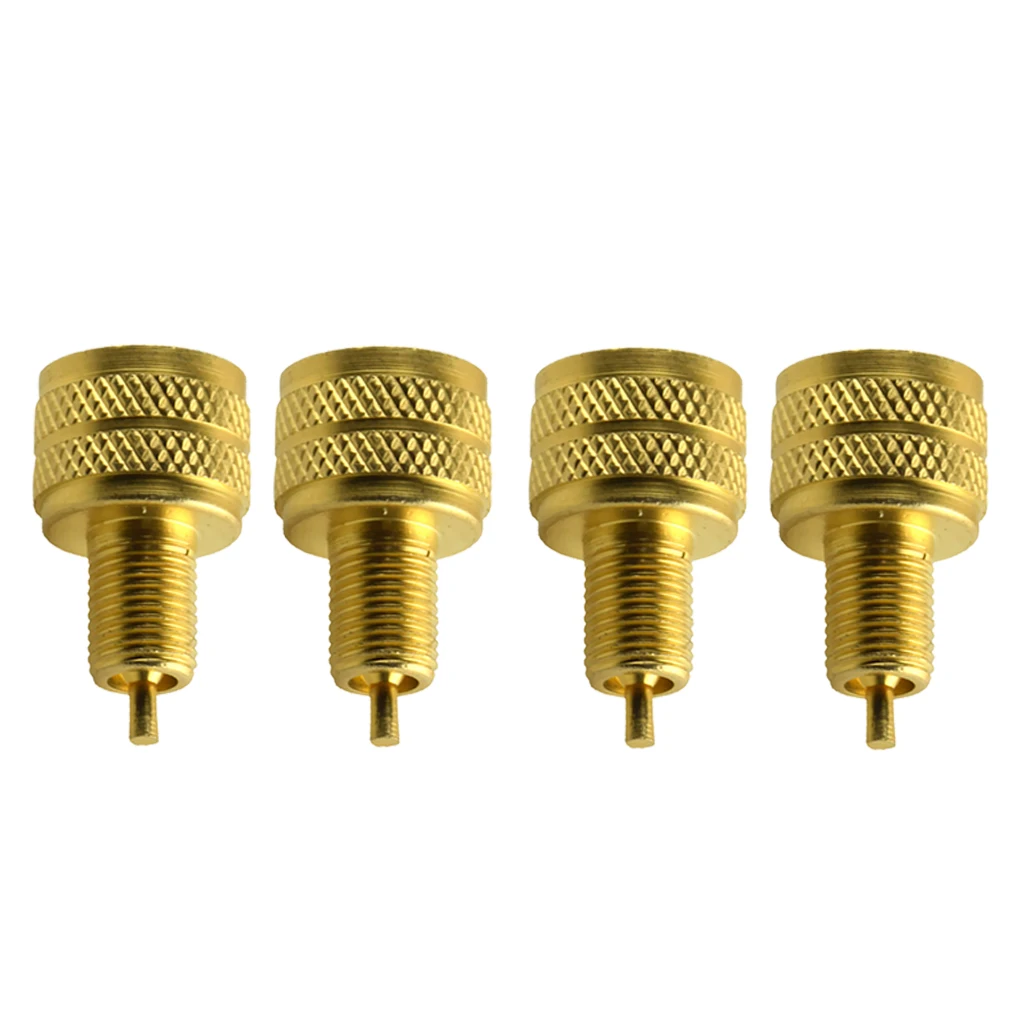 4 Pieces Vehicle Replacement Brass External Bore Valve Stem Adapter (22mm)