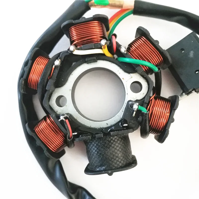 لفافة ثابتة لـ Aeon Cobra Overland 190 180 125 50cc 70cc 90cc المولد ATV جزء المحرك سكوتر دراجة ترابية رباعية 6-القطب 5 Wire #6