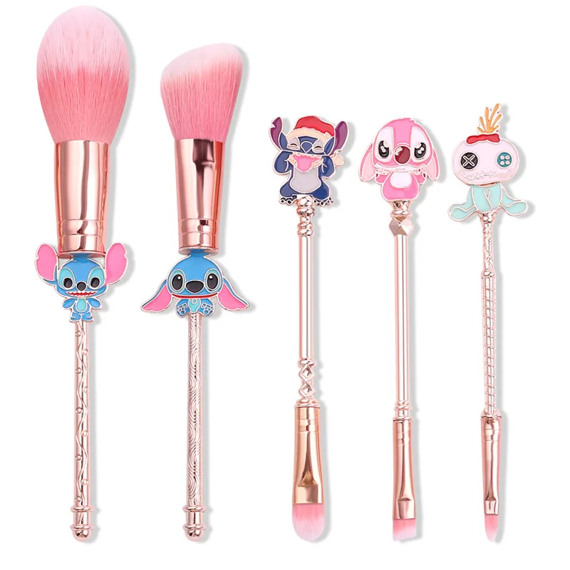 Disney Stitch Professional Makeup Brush Set Beauty Powder Super Soft Blush Brush Foundation Concealer Beauty Make Up Brush