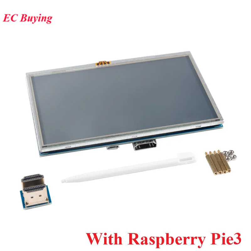 5 Inch HDMI LCD Resistive Touch Screen Display Module 800x480 5.0