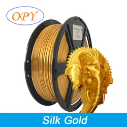 Pla Silk Filament 1Kg 3D Printer 1.75Mm Gold Silver Copper Blue Green Metal Gray 10M 100G Sample Thread Material Wire