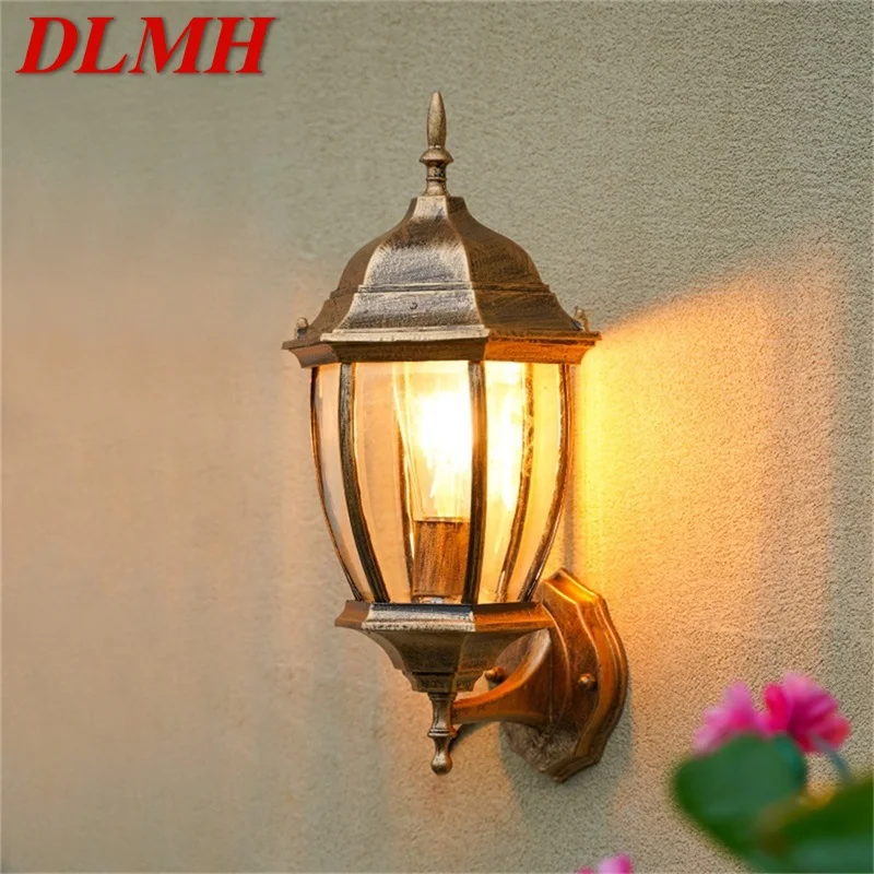 

DLMH Classical Outdoor Wall Lamp Waterproof IP65 Retro Sconces Lighting Decorative for Home Porch