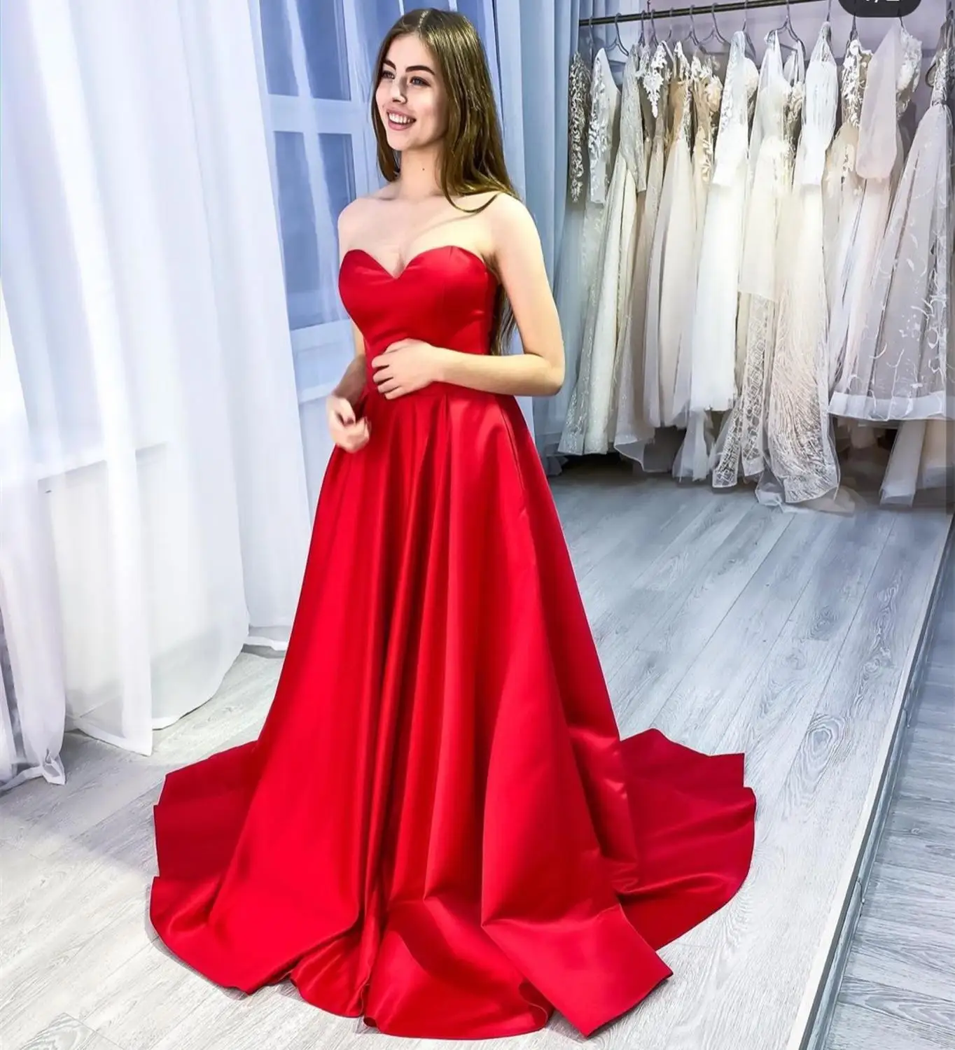 Vestidos de Noche rojos sin mangas para mujer, vestido Formal especial de fiesta, plisado encantador, barato, 2020