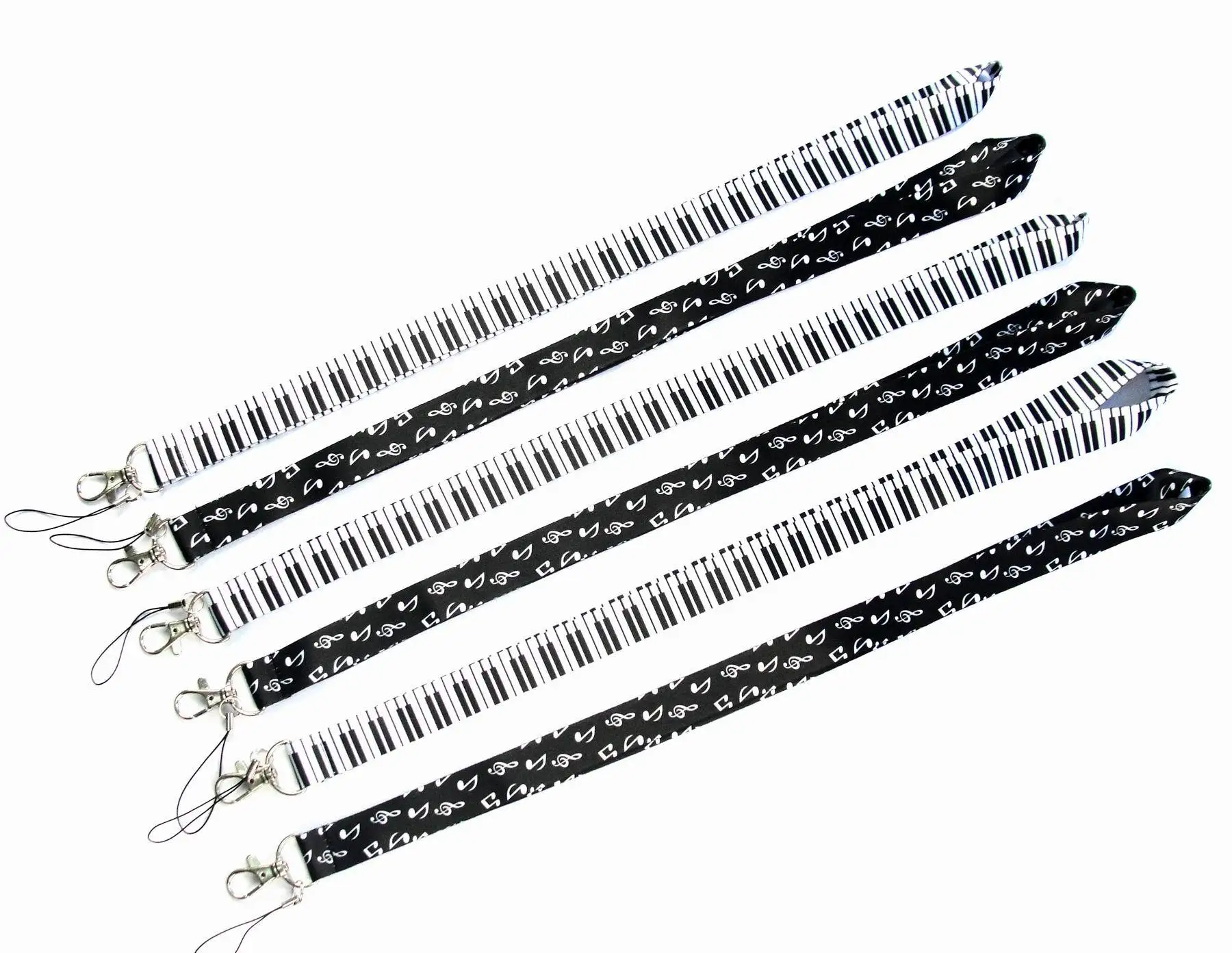 40pcs Fashion Piano Music Neck Lanyards for Mobile Phone Accessories Cute Phone Straps Long Lanyards for Keys ID Card Wholesale