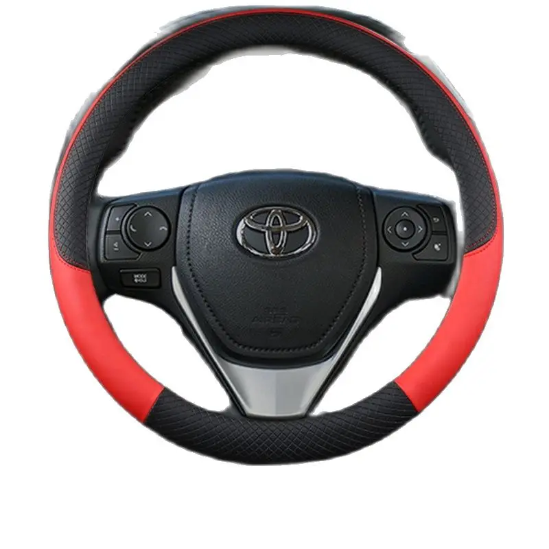 Car Steering wheel braid Car steering wheel cover suitable for toyota Camry chr Auris Yaris Corolla Rav4 prius 30 Celica Aqua