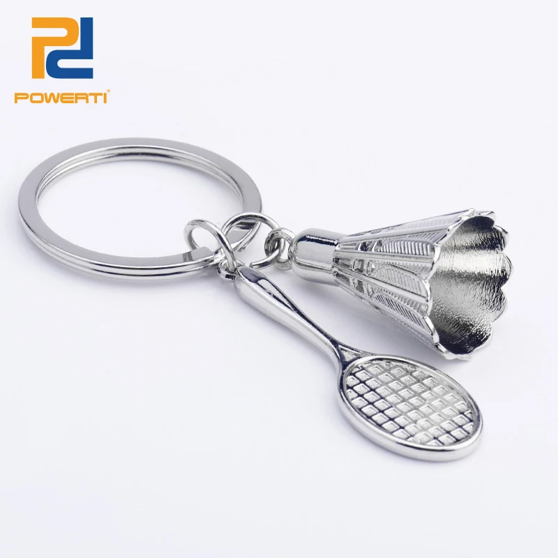 Powerti 10pcs Badminton Racket String Keychain/key Ring Mini Sport Club Member Accessories Badminton Decoration Accessory