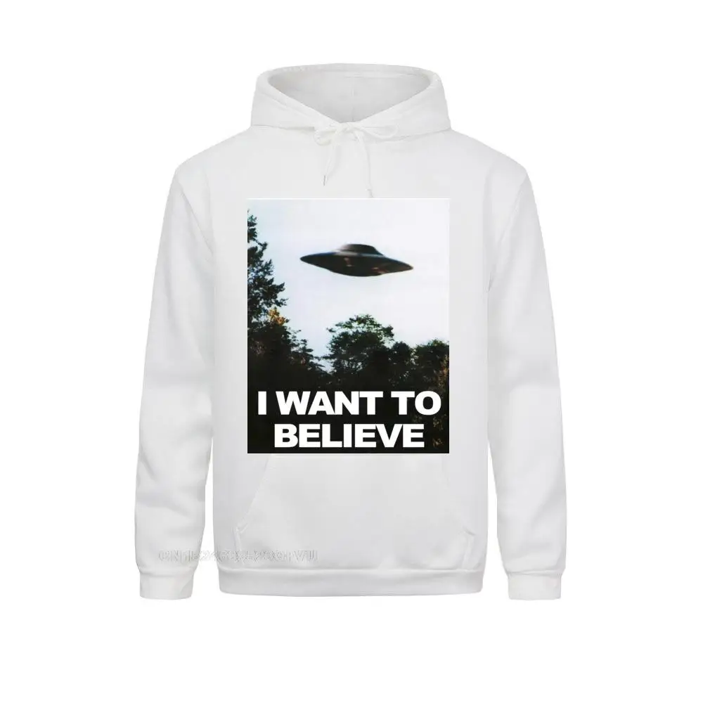 Sudadera con capucha de payaso para hombre, ropa de calle con estampado Kawaii, The X Files I Want To Believe