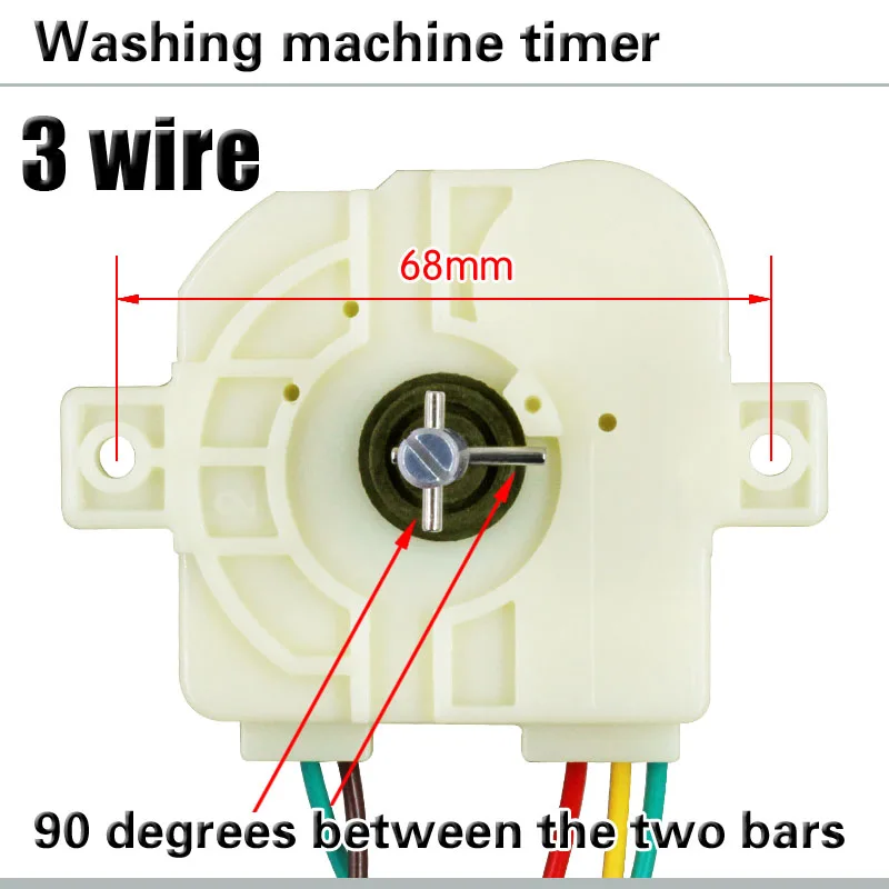 3 wire 90 degree washing machine timer Washing machine timer switch Wash timer Semi-automatic double-cylinder washing machine