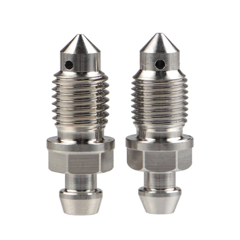Motocyklowa śruba odpowietrzająca ze stali nierdzewnej Śruba Banjo M10x1,25 mm / 1,0 mm do pompy hamulcowej zacisku hamulcowego 19 Rcs