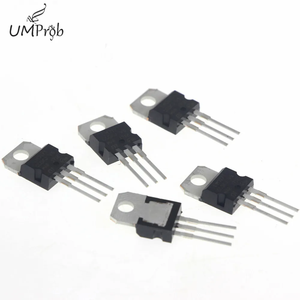 50PCS/Lot LM317T L7805 L7806 L7808 L7809 L7810 L7812 L7815 L7818 L7824 Transistor Assortment Kit Volatage Regulators For PCB Diy