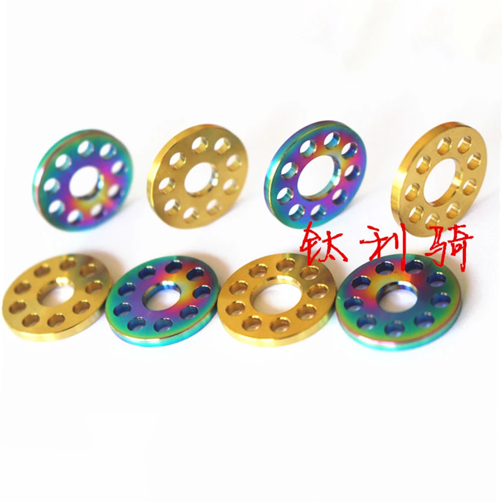 M6 M8 20mm  Diameter 2mm Thickness Flat Washer GR5 Titanium Alloy For Motorcycle Bolt Screw Spacer DIY