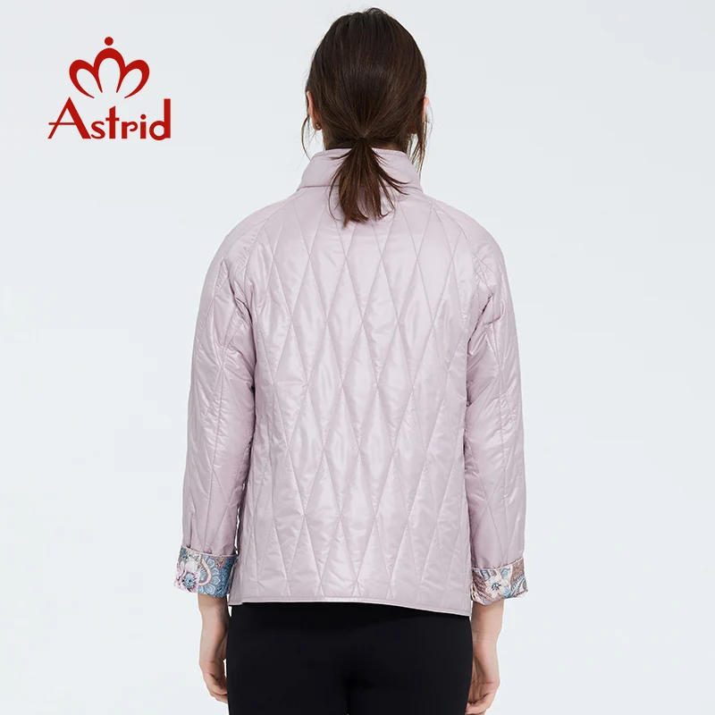 Astrid 2022 new Spring fashion Short women coat Stand collar high quality female Outwear trend Urban Thin Jacket AM-9423