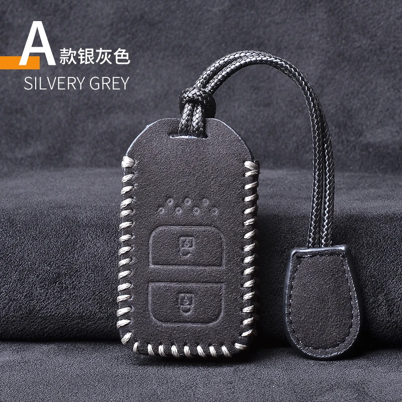 Leather Car Remote Key Cover Case Shell For Honda Civic City Accord CRV CR-V XR-V Odyssey Vezel Jade Crider Fit car Accessories