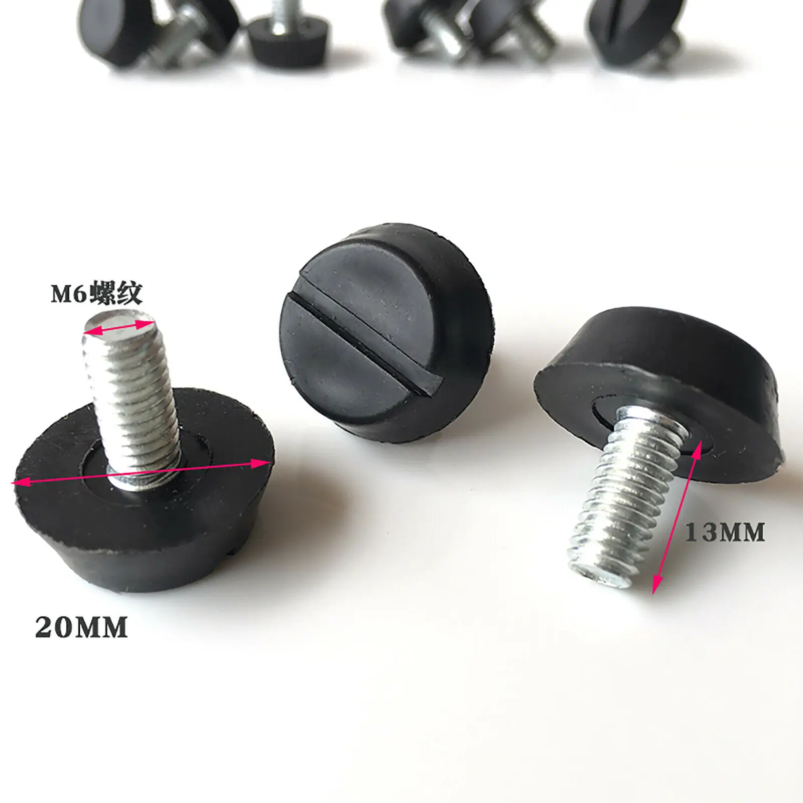 Leveler Base Screw-in M6 Bolt on Pad Furniture Table Chair Sofa Cabinet Adjustable levelling Leg Feet