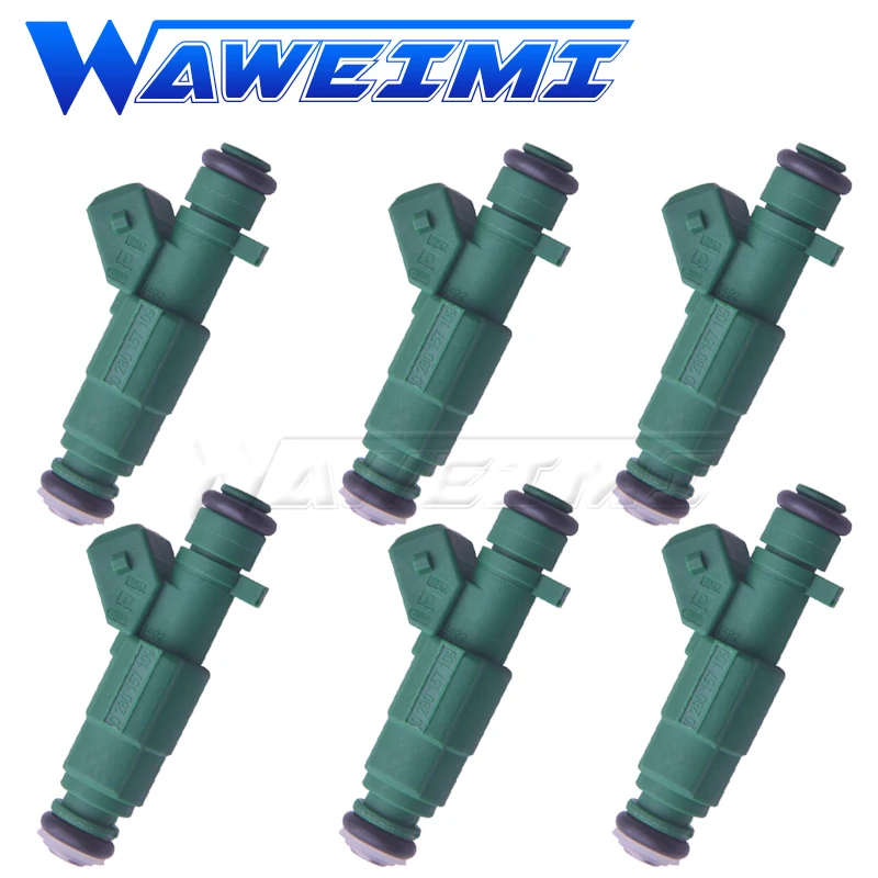 WAWEIMI 6 Pieces Fuel Injector Nozzle OE 0280157109 For VOLKSWAGEN KOMBI 1.4 TOTAL FLEX 2009 High Quality Car Accessories