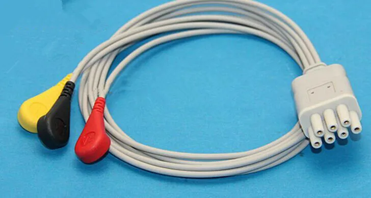 

3-lead wire three-lead cable for H&L Hailiying telemetry ECG Monitor