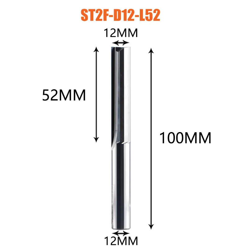 Dreanique 3.175mm 4mm 6mm 8mm Schacht 2-snijdende Carbide freesfrees graveerfrees rechte sleuf frees