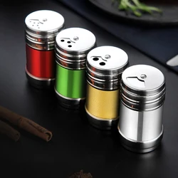 Stainless Steel Jars For Spices Waterproof And Moistureproof Kitchen Supplies Salt Shaker And Pepper Shaker kitchen Accessories