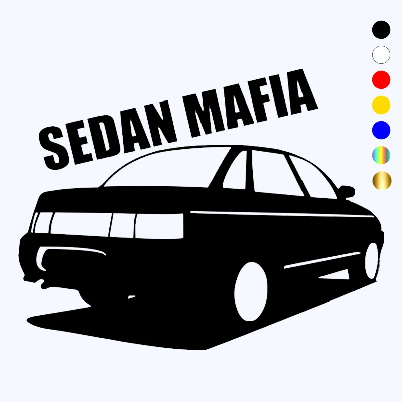 

CK2758# VAZ 2110 sedan mafia funny car sticker vinyl decal white/black car auto stickers for car bumper window car decorations