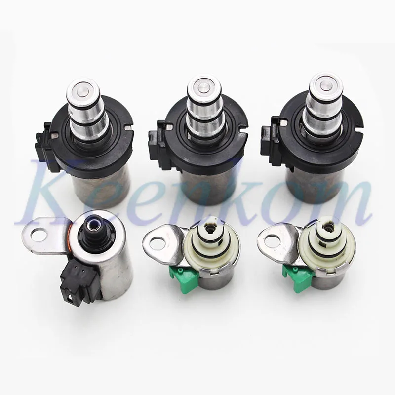 6PCS 4F27E Transmission Complete Solenoid Set EPC PWM Transmission Shift Solenoid Kit For Ford Focus Fiesta Mazda Transmission